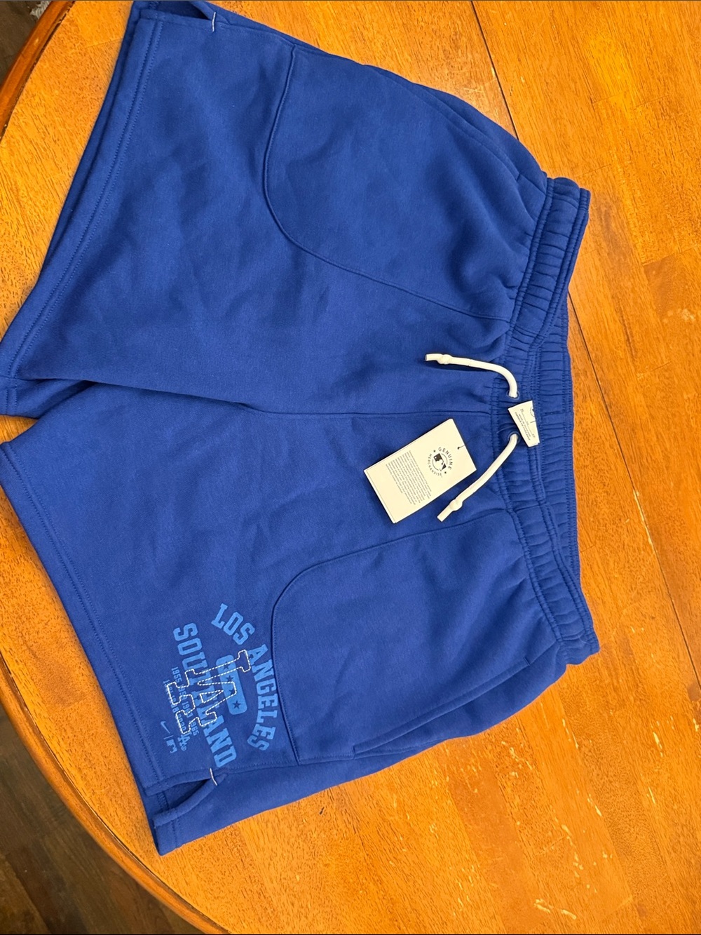 Nike Men's Royal Blue Athletic Drawstring Shorts xl